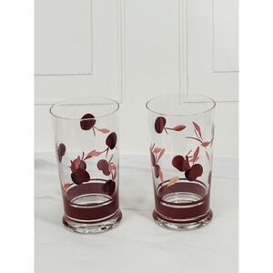 2‎ Dansk Bing 16 Oz Highball Glasses Cherry Cherries
